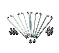 SFOIKVG Bicycle spokes 100pcs/lot Bicycle Spokes 12G 2.5mm *60/65/70/75/80/85/90/95/100/105/110/115-180mm Motorcycle Electric for Wheel(80mm)