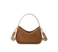 SFOIKVG Brown suede bag Suede Leather Crossbody Bag Shoulder Pack Women Work Commuting Handbag Messenger for Everyday(Brown)