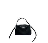 SFOIKVG Brown suede bag Tote Soft Matte Suede Cow Leather Women's Handbag Shoulder Crossbody Bag for Everyday(Black)