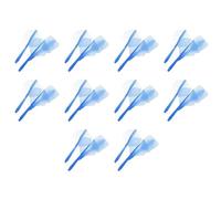 SFOIKVG Dart flights and stems all in one 30-3Pcs 2BA Screw Soft Darts Anti-fall Integrated Dart Flights And Shafts Plastic Transparent Tail Professional for Accessories(Blue 30 PCS)