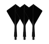 SFOIKVG Dart flights and stems all in one 3PCS Dart Flights And Shafts 2BA Professional Accessories Kit Not Easy To Break 4 Colors for Accessories(S-3PCS-Black)