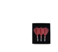 SFOIKVG Dart flights and stems all in one Integrated Dart Shaft And Flight Kite Shape Set Of 3 for Accessories(Red Flight 23mm)