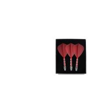 SFOIKVG Dart flights and stems all in one Integrated Dart Shaft And Flight Kite Shape Set Of 3 for Accessories(Red Flight 33mm)