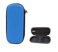 SFOIKVG Darts Case Dart Storage Box with Zipper EVA Hard Shell 3-Grid Protection Bag Maintenance Accessories Leisure Case for Store(Blue)