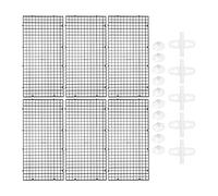 SFOIKVG Fish Tank Divider 6Pcs Black Fish Tank Divider Set Grid Partition Separator Aquarium Supplies Pet Products Fish Tank Bottom Tray For fish tanks