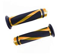 SFONIA 2pcs Motorcycle Handle Grips Handlebars Aluminum Handlebar Grips 22MM 7/8" Anti-slip Rubber Universal for Motorbike Scooter Quad Cruiser Off Road