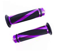 SFONIA 2pcs Motorcycle Handle Grips Handlebars Aluminum Handlebar Grips 22MM 7/8" Anti-slip Rubber Universal for Motorbike Scooter Quad Cruiser Off Road