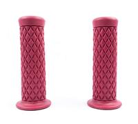 SFONIA 2pcs Motorcycle Handle Grips Handlebars Handlebar Grips 22MM 7/8" Anti-slip Rubber Universal for Motorbike Scooter Quad Cruiser Off Road (Wine Red)