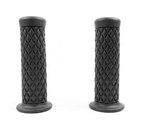 SFONIA 2pcs Motorcycle Handle Grips Handlebars Handlebar Grips 22MM 7/8" Anti-slip Rubber Universal for Motorbike Scooter Quad Cruiser Off Road (Black)