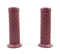 SFONIA 2pcs Motorcycle Handle Grips Handlebars Handlebar Grips 22MM 7/8" Anti-slip Rubber Universal for Motorbike Scooter Quad Cruiser Off Road (Brown)