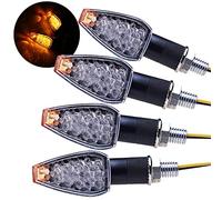SFONIA 4pcs Motorcycle Indicators 14LED Turn Signal Lights 12V Waterproof Turning Indicator Light Universal for Motorcycle Scooter Quad Cruiser Off Road