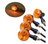 SFONIA 4pcs Motorcycle Indicators Turn Signal Lights 12V Waterproof Universal for GN125 Motorbike Scooter Quad Cruiser Off Road