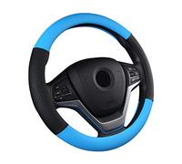 SFONIA Car Steering Wheel Cover Steering Wheel Protector PU Leather Universal 38cm / 15" Anti-slip Breathable Durable (Blue)