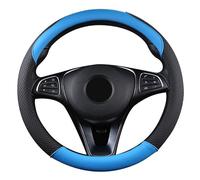 SFONIA Car Steering Wheel Cover Steering Wheel Protector PU Leather Universal 38cm / 15" Anti-slip Breathable Durable (Blue)