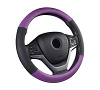 SFONIA Car Steering Wheel Cover Steering Wheel Protector PU Leather Universal 38cm / 15" Anti-slip Breathable Durable (Purple)