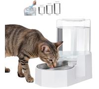 Sfozstra 4L Dog Water Dispenser Stainless Steel - Gravity Refill