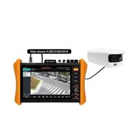 SFP PoE++ All-in-one 8K H.265 IP Camera Tester 8" IPC Tester AHD TVI CVI Test Optical Fiber Network Test VGA Cable Tester(H12-ADHS)