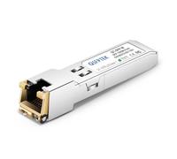 SFP RJ45 Copper Module, 10/100/1000BASE-T Gigabit SFP to RJ45 Mini-GBIC Transceiver for Cisco GLC-T(10/100/1000)/SFP-GE-T(10/100/1000), MikroTik, Supermicro Reach 100m - 1Pack
