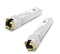 SFP+ to RJ45 10GBase-T SFP Transceiver, 2.5G/5G/10G Copper SFP to RJ45 Module for Cisco SFP-10G-T-S, Ubiquiti UniFi UF-RJ45-10G, Meraki, Supermicro and More, up to 30m, 2pcs