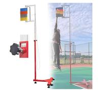 SFQEVHRZ Adult Vertical Jump Tester, Floor Standing High Jump Training Equipment Professional Indoor Outdoor Stadium Vertical Trainer - Draw Cord Reset(300cm)