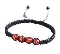 SFQEVHRZ Bracelet， 2Pcs Agate Crystal Bracelet Adjustable Reiki Chakra Stones(Black)