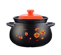 SFQEVHRZ Ceramic Soup Pot， Ceramic Stockpot Earthen Pot Clay Pot Casserole Cookware,Multi-Purpose Durable Cold and Heat Resistant Safe and Healthy