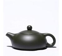 SFQEVHRZ Ceramic Teapot, 200ml Chinese Teapot Purple Clay Filter Xishi Kettle Raw Ore Green Clay Handmade Tea Set(Grün)