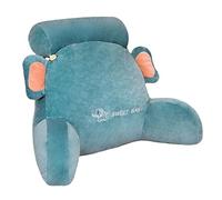 SFQEVHRZ Cuddle Cushion,reading pillow, Back Support Cushion, Large Size Pillow with Armrests, Back Rest Bed Back Support Cushion, Comfort and Cushion Wedge Sofa, Bed, Armchair(Elephant)