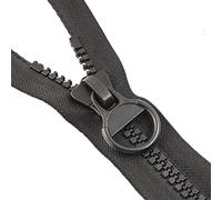 SFQEVHRZ Open end zips,Zipper for Sewing, 1pcs 8# 2m/3m Resin Zipper, Black/White Heavy Duty Plastic Zipper For DIY Sewing Craft Tailor Bag Garment(Black,3m)