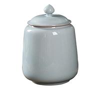 SFQEVHRZ Pet urn， Large Ashes Urn for Human Adult, Ceramics Keepsake - Display at Home Funeral Cremation(Red,3800ml)