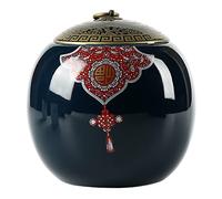SFQEVHRZ Pet urn， Medium Cremation Urns for Human Ashes - Decorative, for Female & Male, for Adult or Pet(Dark Blue)