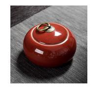 SFQEVHRZ Pet urn, Mini for Small Dogs, Cats, Human Ashes, Cremation of Memorial, Funeral Box(Wine Red)
