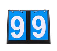 SFQEVHRZ Scoreboard， Score Keeper Manual Score Flip Cards Score Counter Portable Tabletop For Basketball Football Tennis(Blue Double Digits)