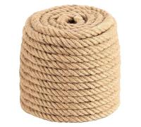 SFQEVHRZ Thick Rope,Hemp Rope, 30MM Natural Jute Rope 20m Twisted Hemp Rope Extra Thick Twisted Manila Hemp Rope(30MM 20M)