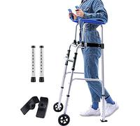 SFQEVHRZ Walking frames, Lightweight Upright Walker for the Elderly Disabled Adult Silver Adult Silver Compact Adjustable Walking Frame with Ar