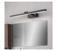 SFQEVHRZ Wall Sconces, Reading Light, LED Mirror Front Light Metal Frame Picture Lighting IP 44 Make-up Mirror Light Bath Lamps Wall Lights with Anti-Fog Black Finish Wall Sconce(White Light,50cm)