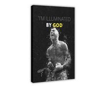 SFQQE Charles Oliveira MMA Wandkunst Boxen Poster Canvas Poster Wall Art Decor Print Picture Paintings for Living Room Bedroom Decoration 12x18inch(30x45cm)