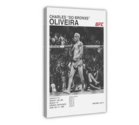 SFQQE Charles Oliveira UFC Poster Canvas Poster Bedroom Decor Landscape Office Room Decor Gift 08x12inch(20x30cm)
