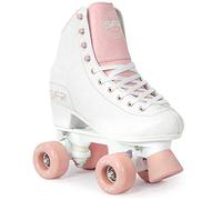 Sfr Skates Figure Quad Skates Roller Skates, Adult Unisex, Multicolour (White/Pink), 40.5