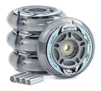 SFR Skates Light Up Wheels, Unisex Adult, unisex_adult, SFR501_64 mm_Plata, silver, 64 mm