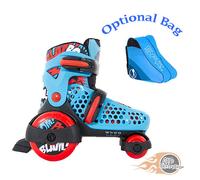 SFR Stomper Adjustable Children's Roller Skates Boys Blue - Optional Bag