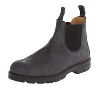 SFSSWSRYDF Women Men's Made Nubuck Leather Chelsea Boots Slip On Country Ankle Boots Waterproof Desert Boot,Gray,8 UK