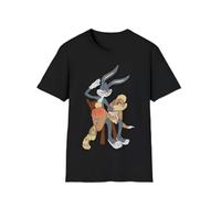 SftrDFsiu Bugs Spanking Lola Funny Cartoon Unisex Softstyle T-Shirt Black L
