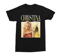 SftrDFsiu Chris-Tina agui-lera Unisex Vintage Throwback t-Shirt Black XL
