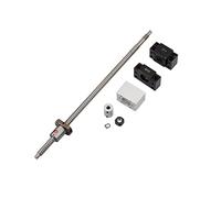 SFU1204 Ball Screw Kit RM1204 400mm Lead Screw with Metal Ball Screw Nut for CNC Machine
