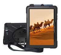 Sfulatdc Compatible with Surface Go Case,Shockproof Heavy Duty Rugged Full Body Cover with Strap and Kickstand for Microsoft Surface Go 4/3/2/1 Black