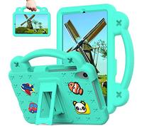 Sfulatdc Kids Case for Lenovo M8 8 inch, Adjustable Kickstand and Handle Grip Shockproof Cute Cover Compatible with Onn 8 inch Gen 4 2024, TCL Tab 8 LE Green