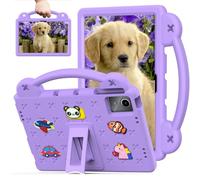 Sfulatdc Kids Tablet Case for Lenovo tab P11/Redmi Pad SE 11 inch, Built-in Kickstand and Handle Shockproof Cute Cover Compatible with TCL NxtPaper 11/Doogee t30 Pro 11" Purple