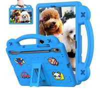 Sfulatdc Kids Tablet Case for Samsung tab S10 FE S9 FE/S8/S7, Built-in Kickstand and Handle Shockproof Cute Cover Lightweight Compatible with Galaxy S9 11 inch (SM-X710/X716B/X718U) Blue