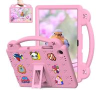 Sfulatdc Kids Tablet Case with Built-in Kickstand and Handle Lightweight Shockproof Cute Cover Compatible with Samsung Galaxy Tab A9+ /A11 Plus 11” Pink